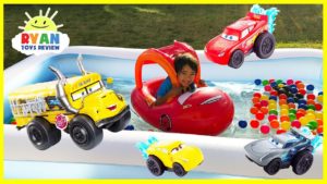 Disney Cars 3 Toys Lightning McQueen Kids Swimming Pool with Ball Pits Color Balls