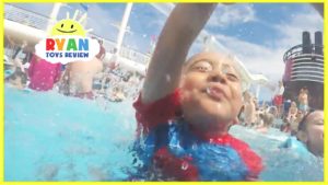 DISNEY CRUISE Fantasy Tour Family Fun Vacation! Splash Pad Pool Kids Playtime Compilation Video