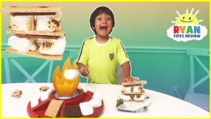 S’mores Maker DIY with Marshmallows Hershey’s Chocolates! Ryan ToysReview Family Fun ...