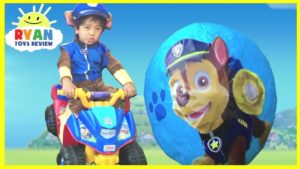 PAW PATROL GIANT SURPRISE EGGS TOYS COLLECTION Power Wheels Compilation Videos for Kids