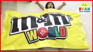 GIANT M&M attack Bad baby Johny Johny Yes Papa Song Nursery Rhymes Songs for Kids & Lear ...