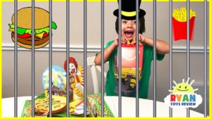 McDonald’s Playground Bad kids Hamburglar goes to Jail board game! Family Fun Egg Surprise ...