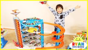 Biggest Hot Wheels Super Ultimate Garage Playset with Ryan’s Toy Cars Collection