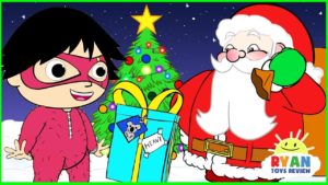 Ryan Helps Santa delivering presents | Christmas Cartoon Animation for Children