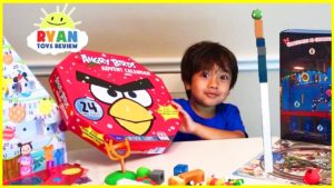 Ryan Opens Advent Calendar with Angry Bird and Thomas & Friends