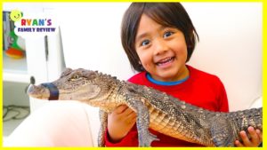 Surprise Ryan with Pet Crocodile!