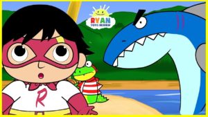 Ryan Pirate Adventure with Shark Cartoon Animation for Children!