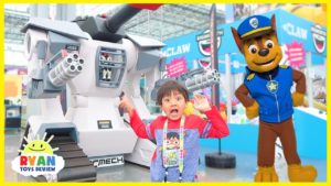 Paw Patrol Chase and Skye In Real Life and Slime, Pikmi Pop Toys with Ryan ToysReview