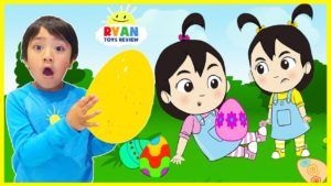 Easter Eggs Hunt Surprise for Kids with Ryan, Emma, Kate | cartoon animation for children