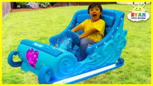 Disney Frozen Sleigh Ride-On Power Wheels for Kids!