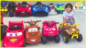 Ryan’s Power Wheels Collections Ride on Kids Car!!!