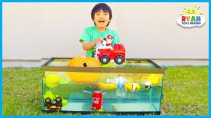 Sink for Float for Kids Science Experiments you can do at home with Ryan ToysReview!