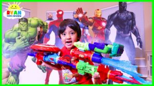 Marvel Avengers Infinity War Superhero Toys Hide and Seek with Ryan ToysReview