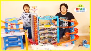 Ryan’s Biggest Hot Wheels Collection Playset and Super Ultimate Garage Cars!!!