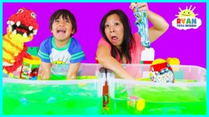 Ryan’s World Slime Baff Surprise Toys Challenge game | Mystery Slime , Mystery Putty, Mole ...