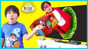 Ryan’s World Giant Surprise Toys Delivery from Superhero Ryan Red Titian!!!