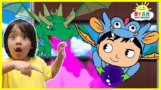 Ryan vs Magical Dragons Cartoon Animation for Kids!!!