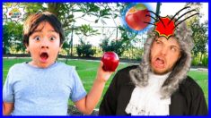 Ryan Learns about Isaac Newton and Gravity! | Educational Video with Ryan’s World