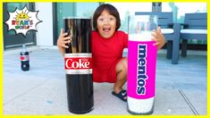 Easy DIY Science Experiments Coca Cola and Mentos