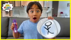 Easy DIY Science Experiment Drawing Float with Magic Marker Trick!!!!