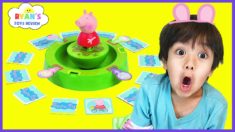 PEPPA PIG TUMBLE & SPIN GAME! Family Fun Game for Kids Egg Surprise Toys! Children Activiti ...