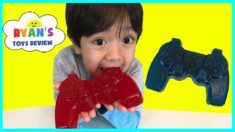 Gummy Food Controller Candy for Kids Taste Test! Family Fun Lego Gummy Candy Review Ryan ToysReview