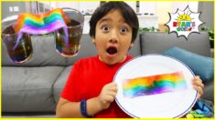 DIY Rainbow Science Experiments with 1hr activities for kids to do at home!!