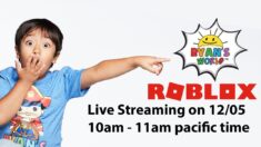 Ryan’s World in Roblox Live Streaming Event