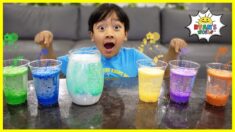 Easy DIY Science Experiment for Kids Rainbow Snowstorm in a Jar!!!